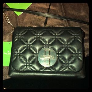 ⚜️🆕 Kate Spade “NAOMI” Black Leather Quilted Bag